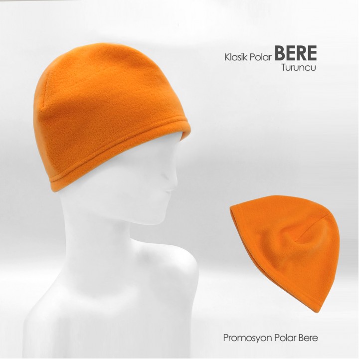 Promosyon Polar Bere Turuncu Unisex Kışlık Bere